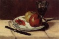 Naturaleza muerta Manzanas y un vaso Paul Cezanne